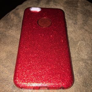 Red Sparkly iPhone case